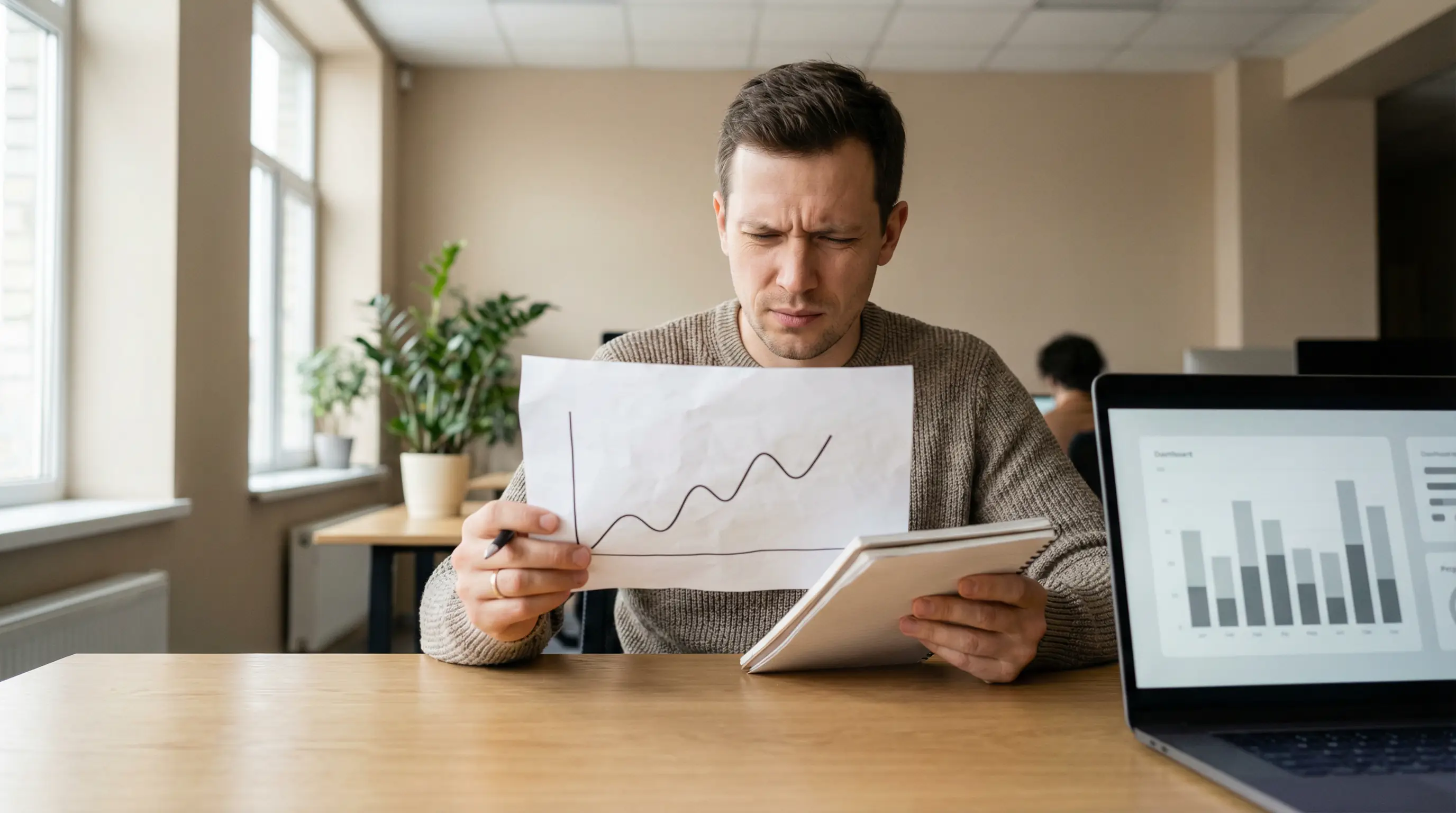 Analyst vergleicht Auszahlungsquoten mehrerer WM-Wettanbieter am Bildschirm