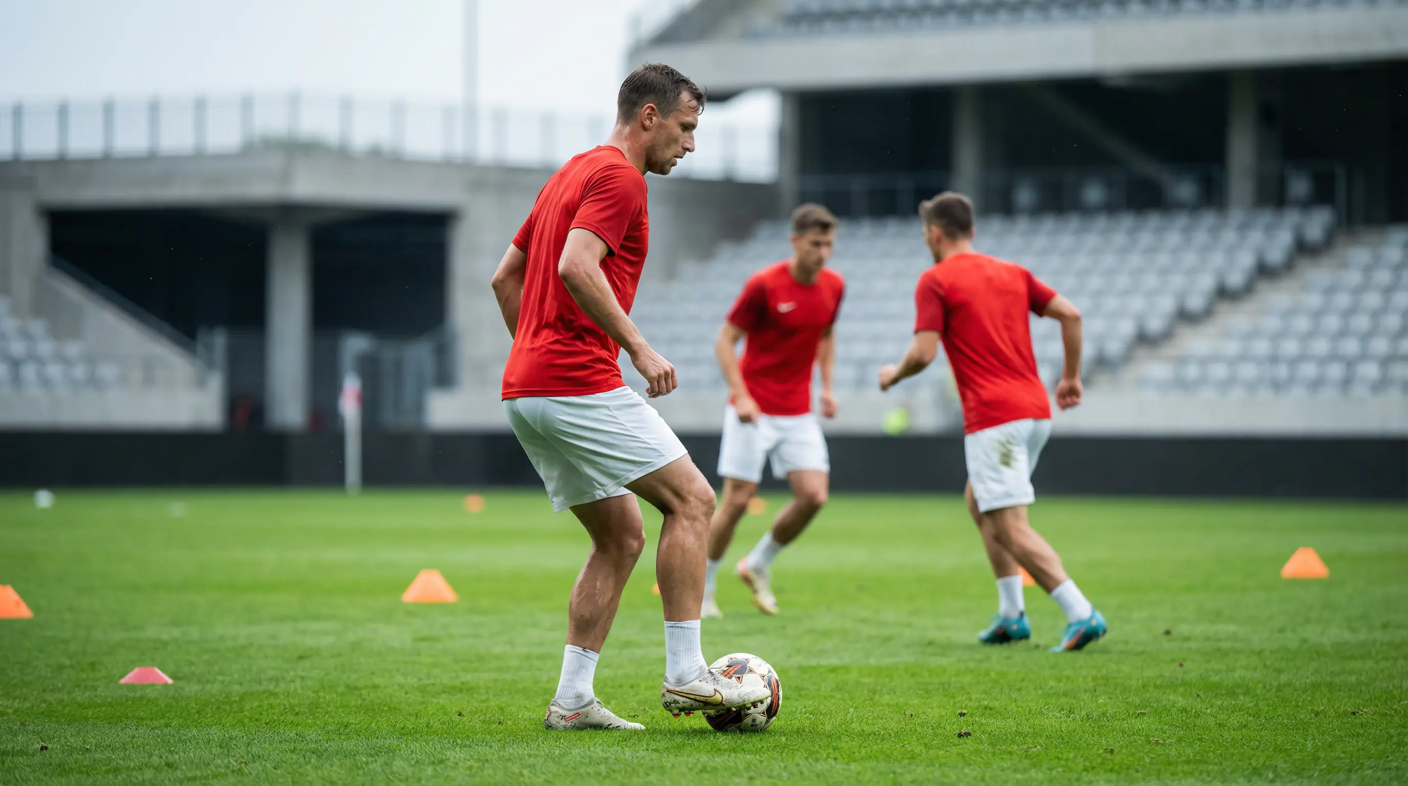Spanische Nationalmannschaft auf dem Spielfeld im Training zur WM 2026